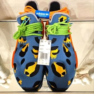 🔥 Rare Adidas Pharrell HU NMD - Blue Leopard Print 🔥